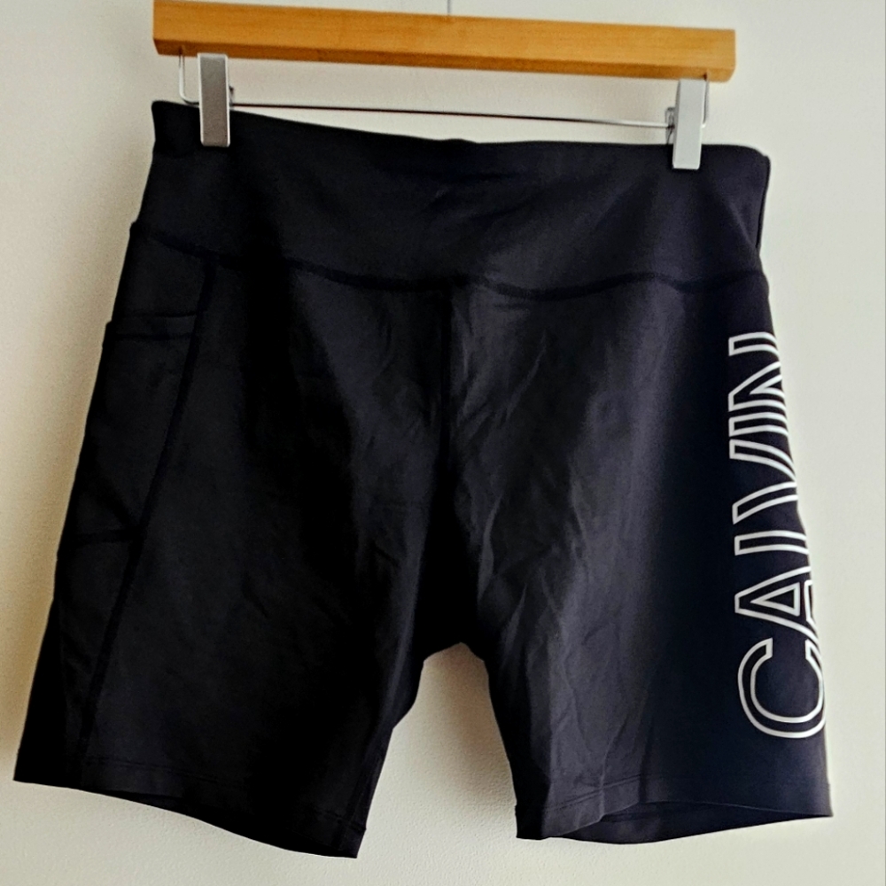 Calvin Klein shorts, biking/ active wear, women's XL, black, never worn